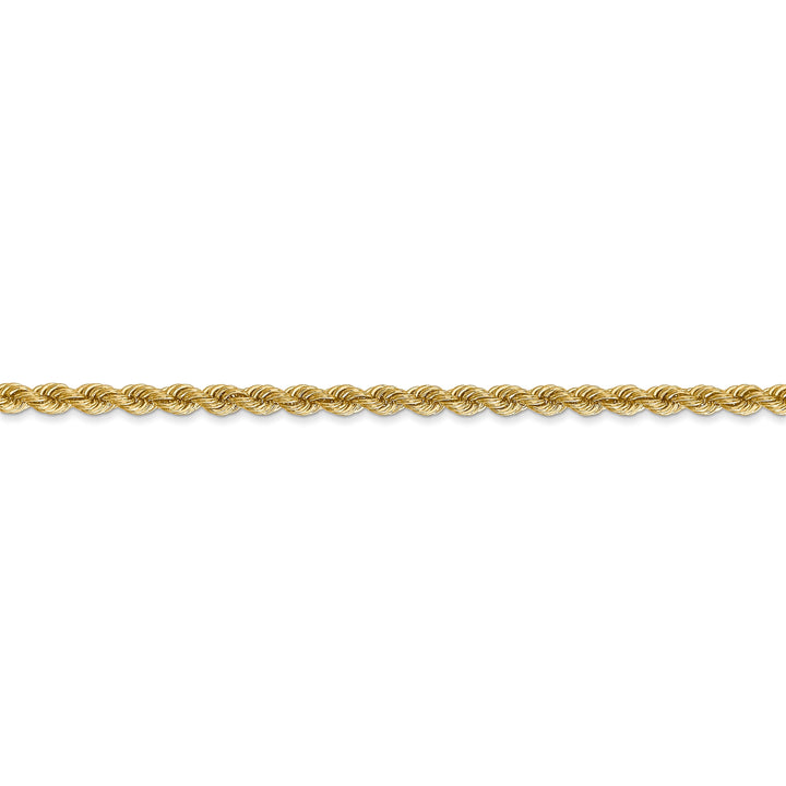 14k Yellow Gold 2.75mm Handmade Rope Chain