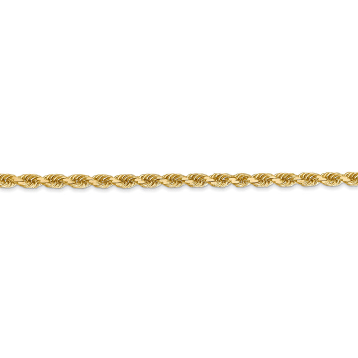 14k Yellow Gold 3.20mm Diamond Cut Rope Chain