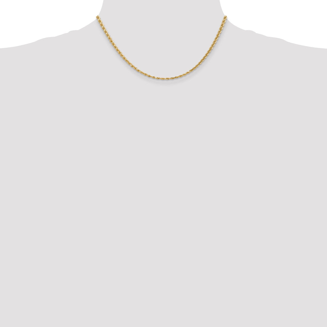 14k Yellow Gold 3.20mm Diamond Cut Rope Chain