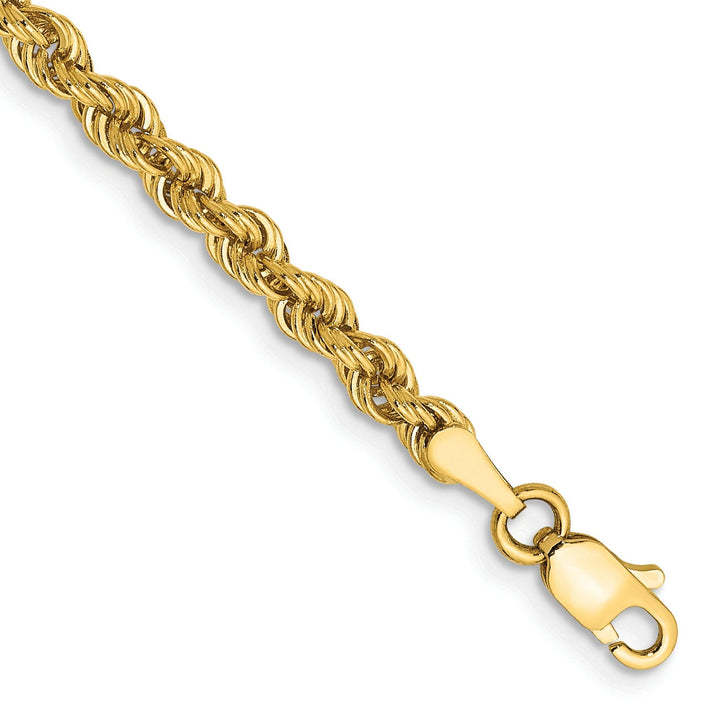 14k Yellow Gold 3.00-mm Handmade Rope Chain