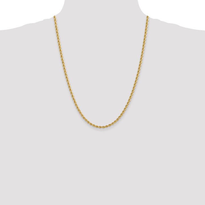 14k Yellow Gold 3.65-mm Handmade Rope Chain