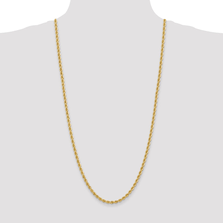 14k Yellow Gold 4.00-mm Handmade Rope Chain