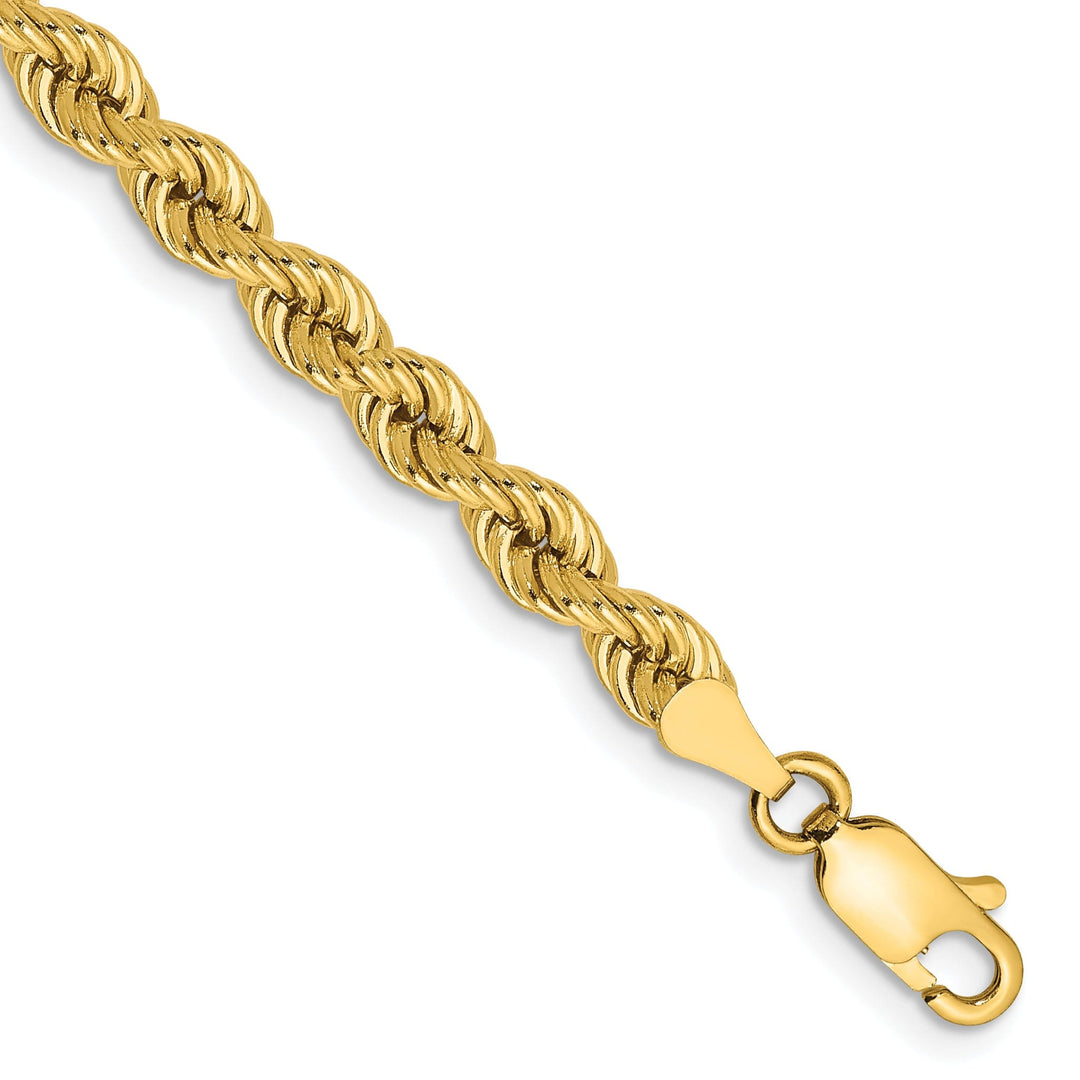 14k Yellow Gold 4.00-mm Handmade Rope Chain