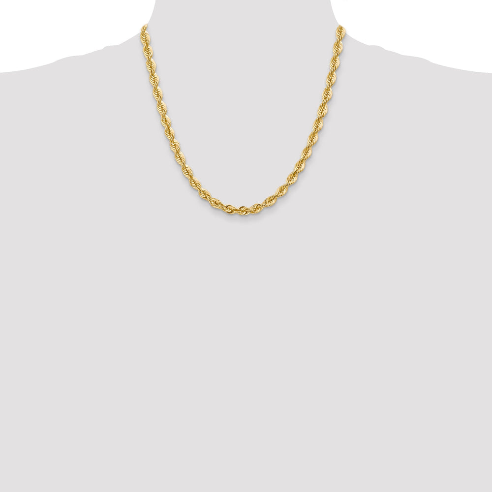 14k Yellow Gold 6.00-mm Handmade Rope Chain