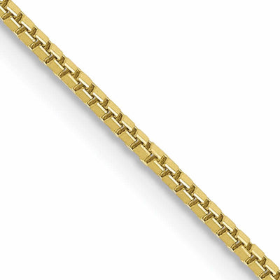 10k Yellow Gold Box Chain 1MM at $ 156.04 only from Jewelryshopping.com