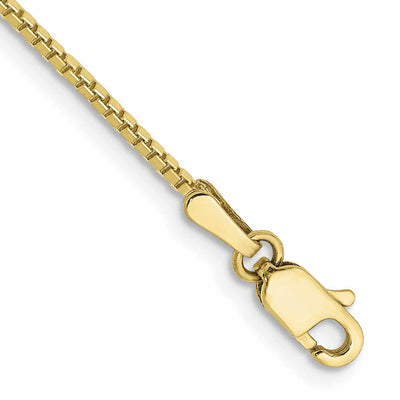 10k Yellow Gold 1.10MM Box Chain at $ 131.43 only from Jewelryshopping.com