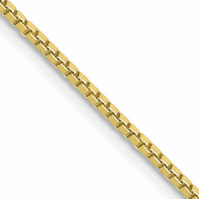 10k Yellow Gold Box Chain 1.25MM at $ 238.39 only from Jewelryshopping.com