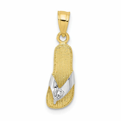 10k Yellow Gold Polish Flip Flop Sandle Pendant at $ 58.68 only from Jewelryshopping.com