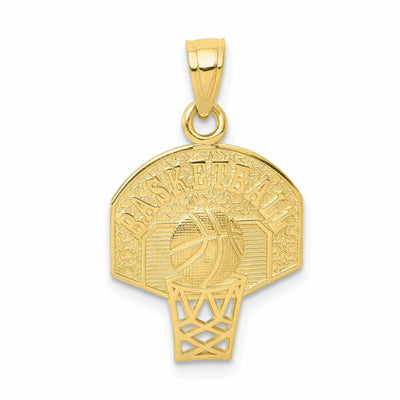 10k Yellow Gold Basketball Net Charm Pendant at $ 55.03 only from Jewelryshopping.com