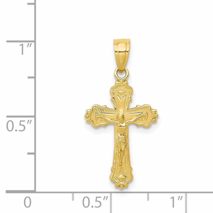 10k Yellow Gold Crucifix Pendant