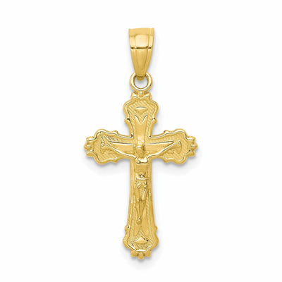 10k Yellow Gold Crucifix Pendant