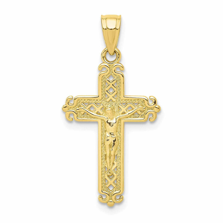 10k Yellow Gold Crucifix Pendant