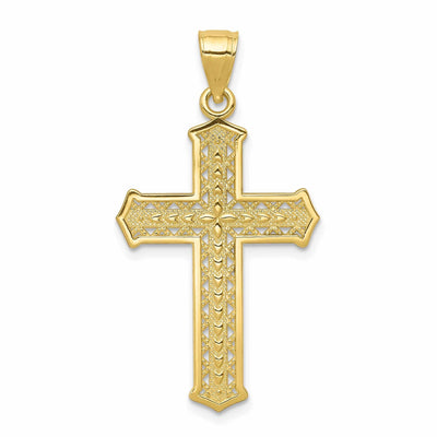 10k Yellow Gold Polished Passion Cross Pendant at $ 96.1 only from Jewelryshopping.com