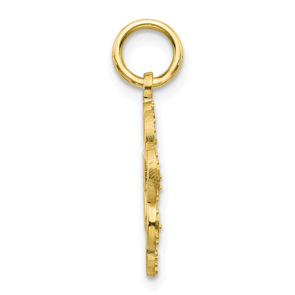 Solid 10k Yellow Gold Polished Baby Girl Charm