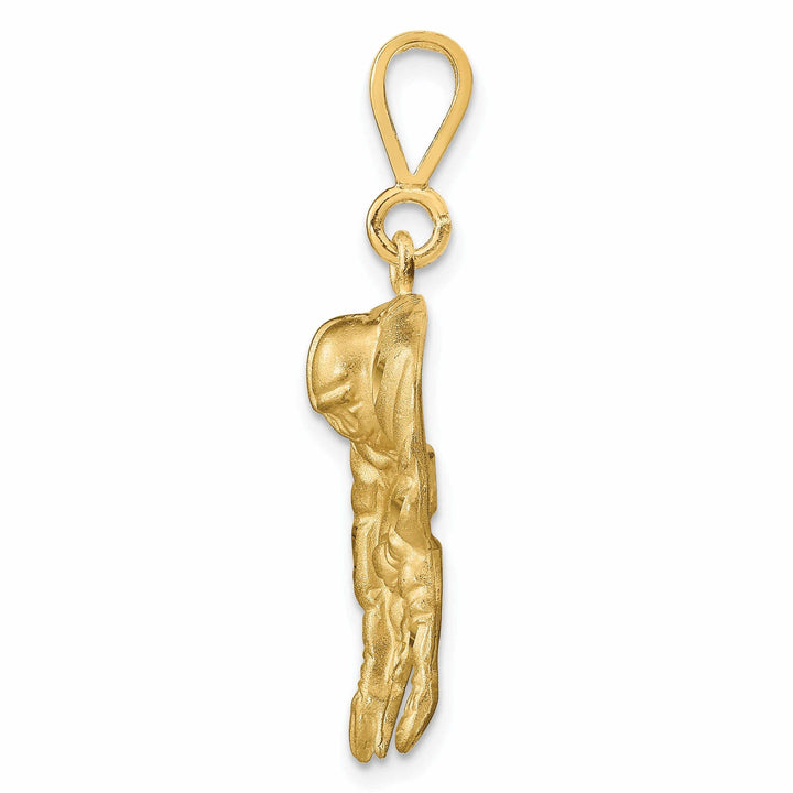 10k Yellow Gold Football Defensive Player Charm