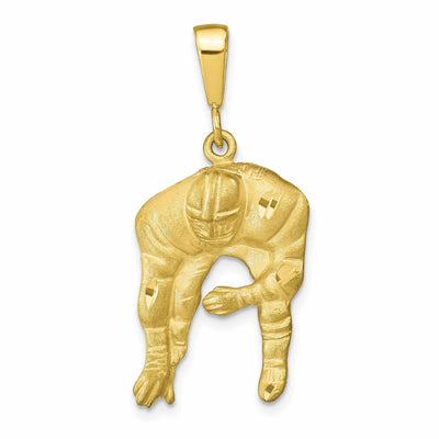 10k Yellow Gold Football Defensive Player Charm at $ 197.73 only from Jewelryshopping.com