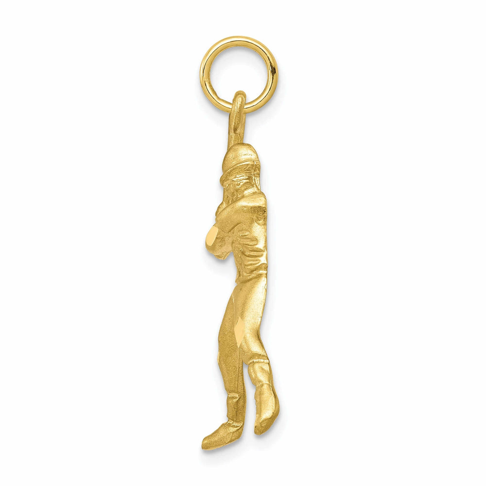 10k Yellow Gold Baseball Player at Bat Pendant