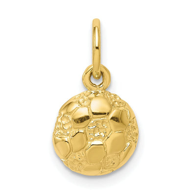 Solid 10k Yellow Gold Soccer Ball Pendant at $ 55.78 only from Jewelryshopping.com