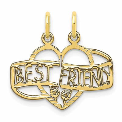 10k Yellow Gold Best Friend Break Apart Pendant at $ 84.78 only from Jewelryshopping.com