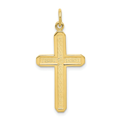 Yellow Gold Polished Cross Charm at $ 87.02 only from Jewelryshopping.com