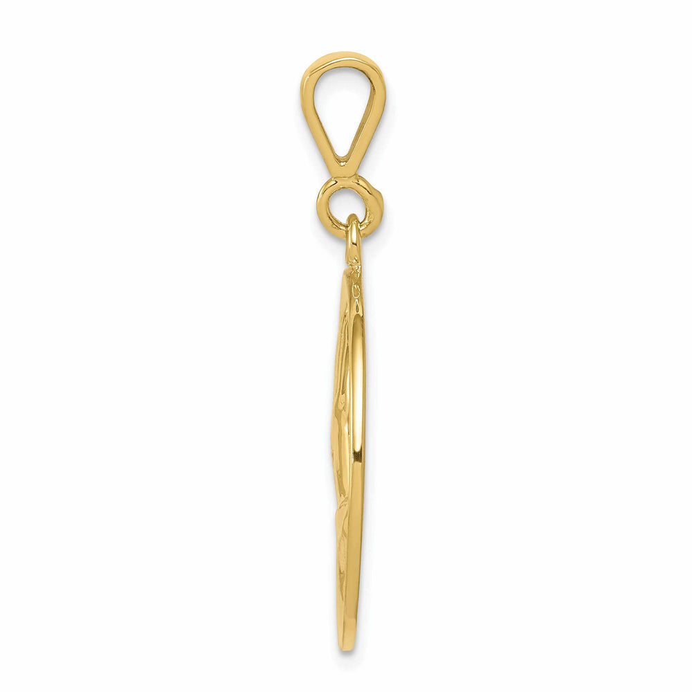 10k Yellow Gold Praying Hands Serenity Pendant