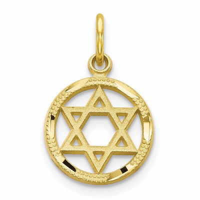 10k Yellow Gold Polished Star Of David Pendant at $ 50.58 only from Jewelryshopping.com