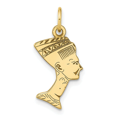 Solid 10k Yellow Gold Egyptian Head Pendant at $ 87.75 only from Jewelryshopping.com