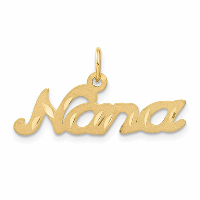 10k Yellow Gold Satin Finish Nana Charm Pendant at $ 78.1 only from Jewelryshopping.com