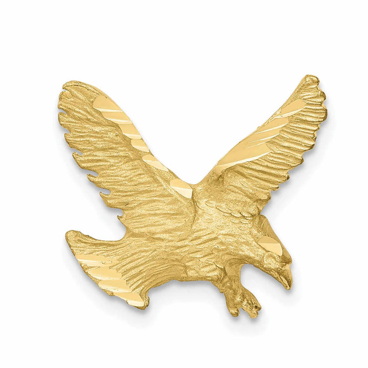 10k Yellow Gold Polished Finish Eagle Pendant