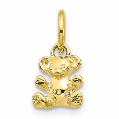 10k Yellow Gold Polished Teddy Bear Pendant at $ 36.74 only from Jewelryshopping.com
