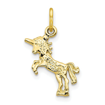 Solid 10k Yellow Gold Baby Unicorn Pendant at $ 41.99 only from Jewelryshopping.com