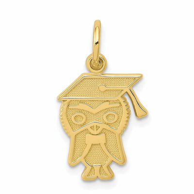 10k Yellow Gold Wize Owl Graduation Cap Pendant at $ 69.17 only from Jewelryshopping.com