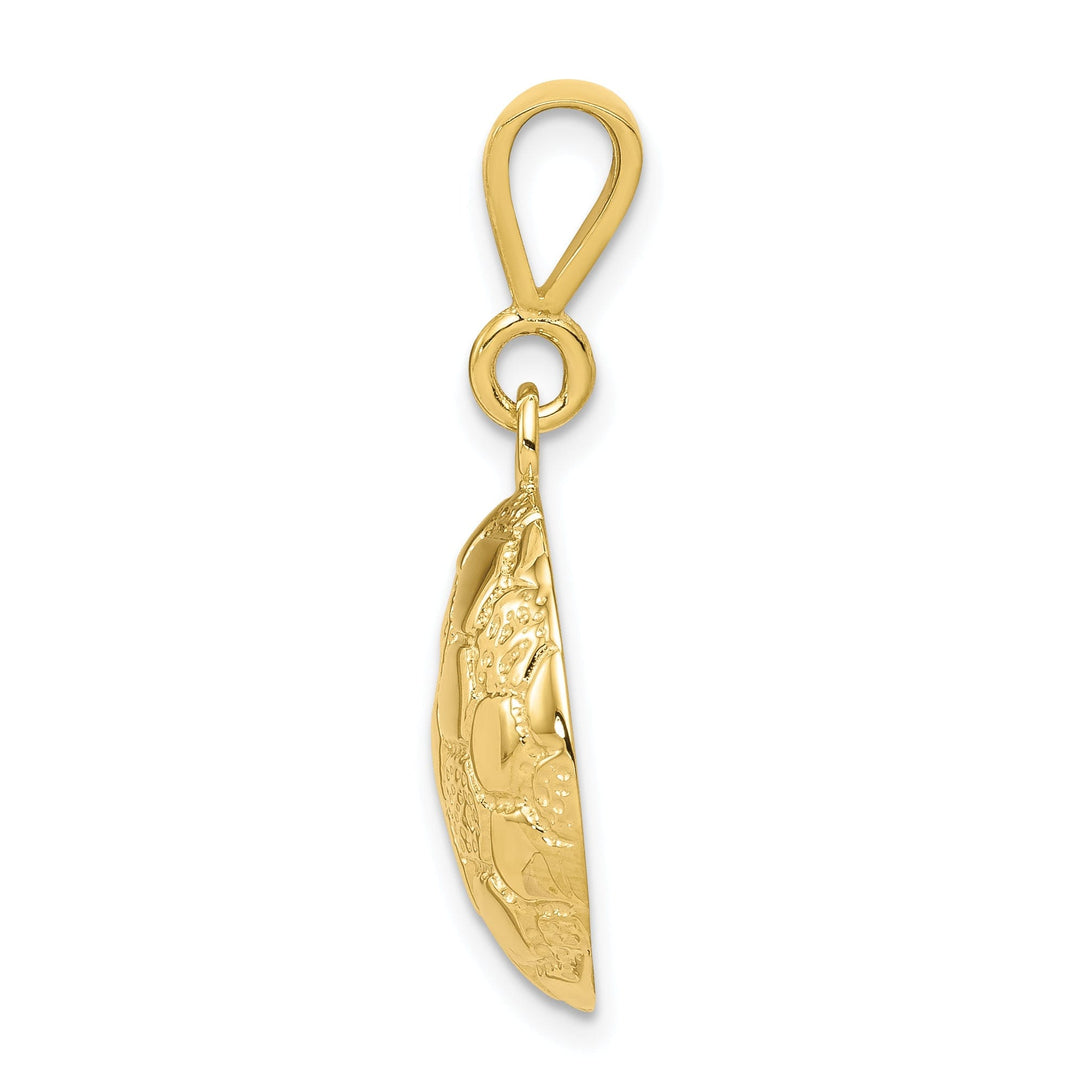 Solid 10k Yellow Gold Soccer Ball Pendant