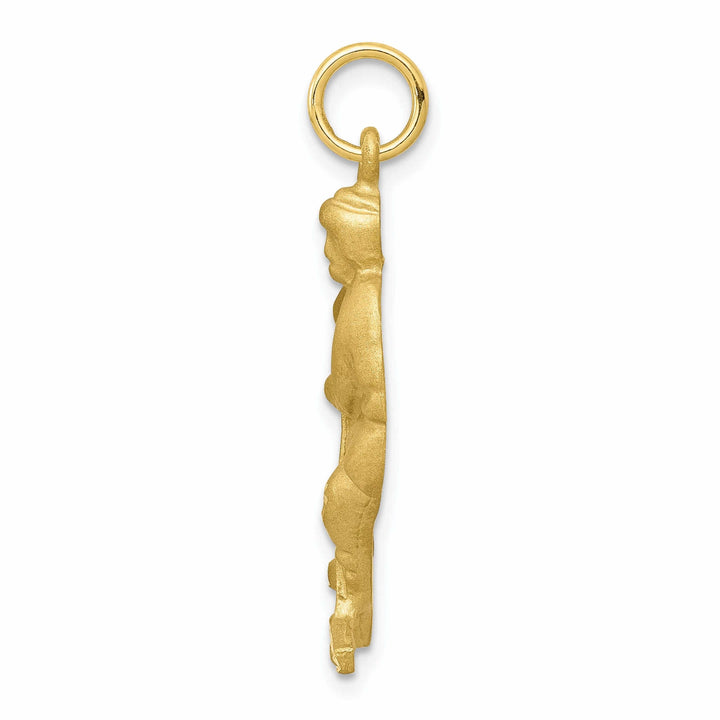 10k Yellow Gold Hockey Player full Gear Charm