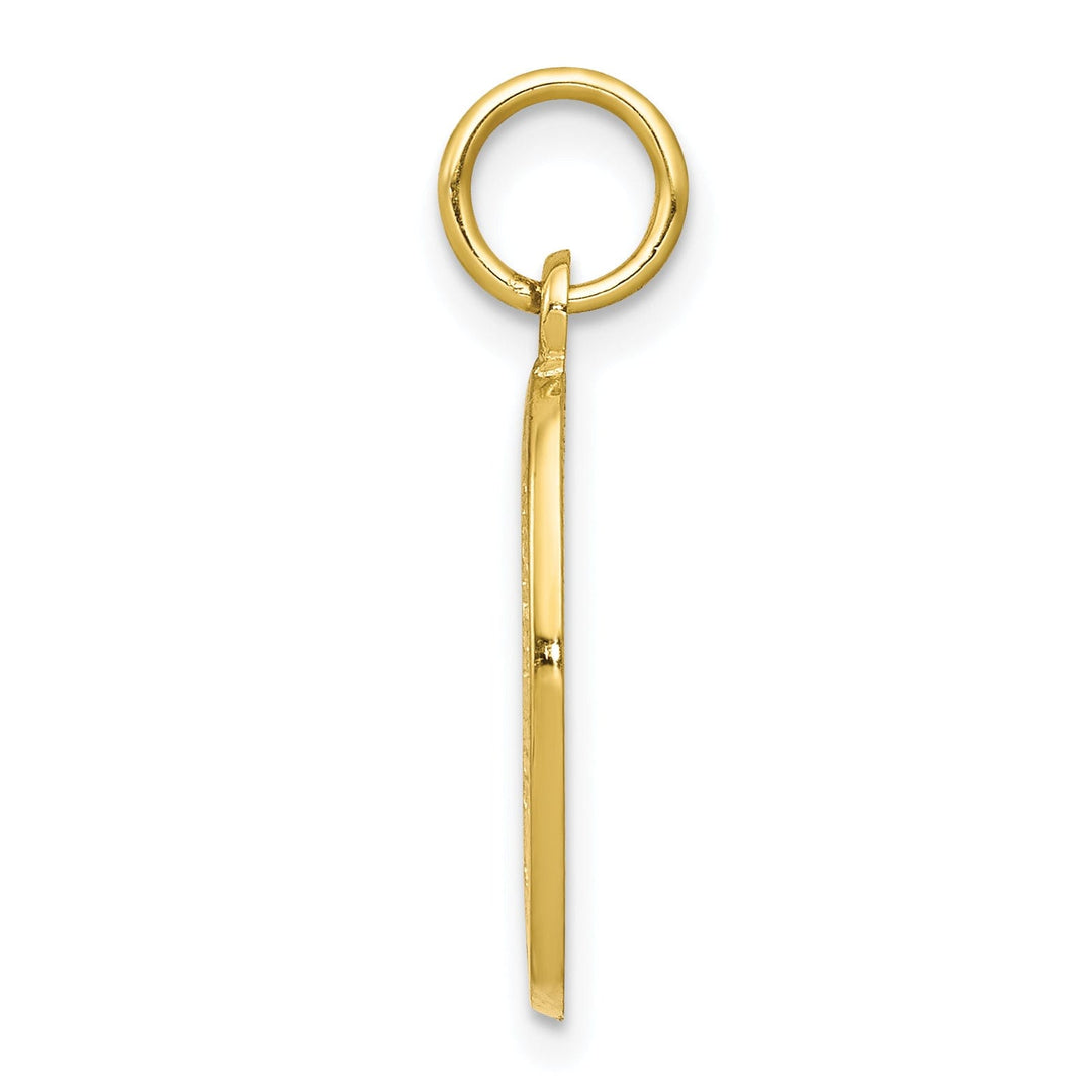 Solid 10k Yellow Gold St. Christopher Pendant