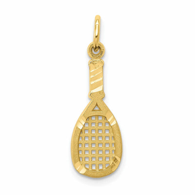 10k Yellow Gold Racquetball Racquet Pendant at $ 42.74 only from Jewelryshopping.com
