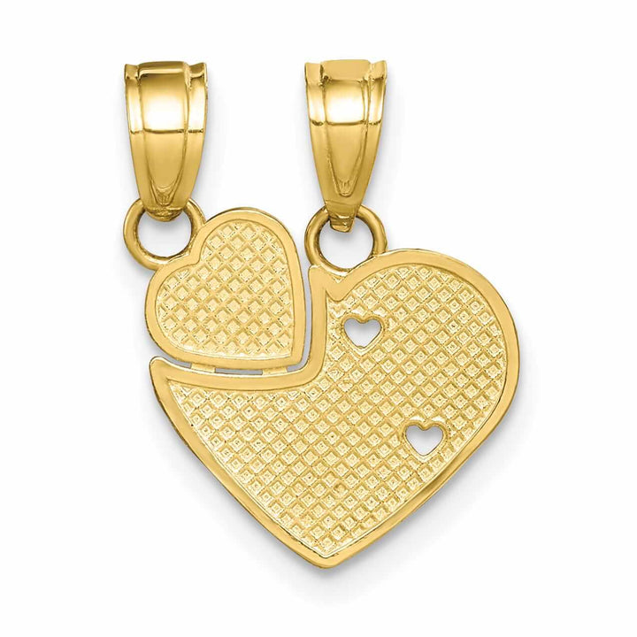 10k Yellow Gold Big Sis Lil Sis Break Apart Charm