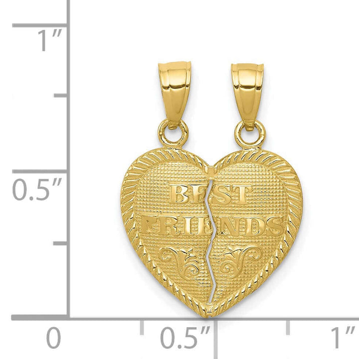 10k Yellow Gold Best Friends Breakapart Charm