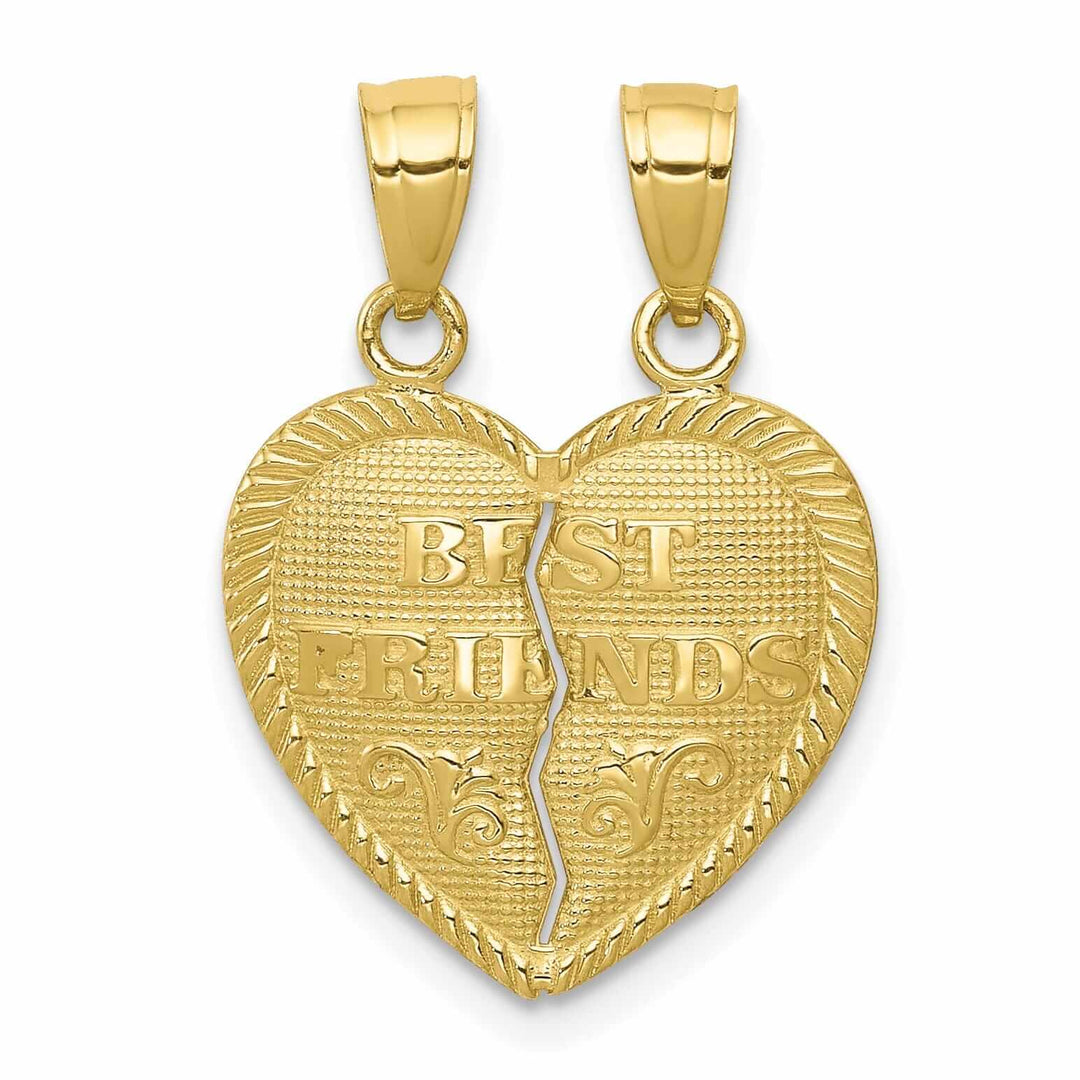 10k Yellow Gold Best Friends Breakapart Charm