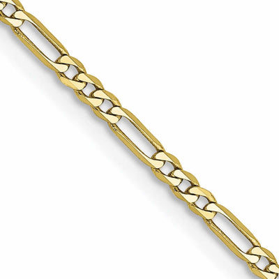 10k Yellow Gold 1.75MM Polished Figaro Chain at $ 73.5 only from Jewelryshopping.com