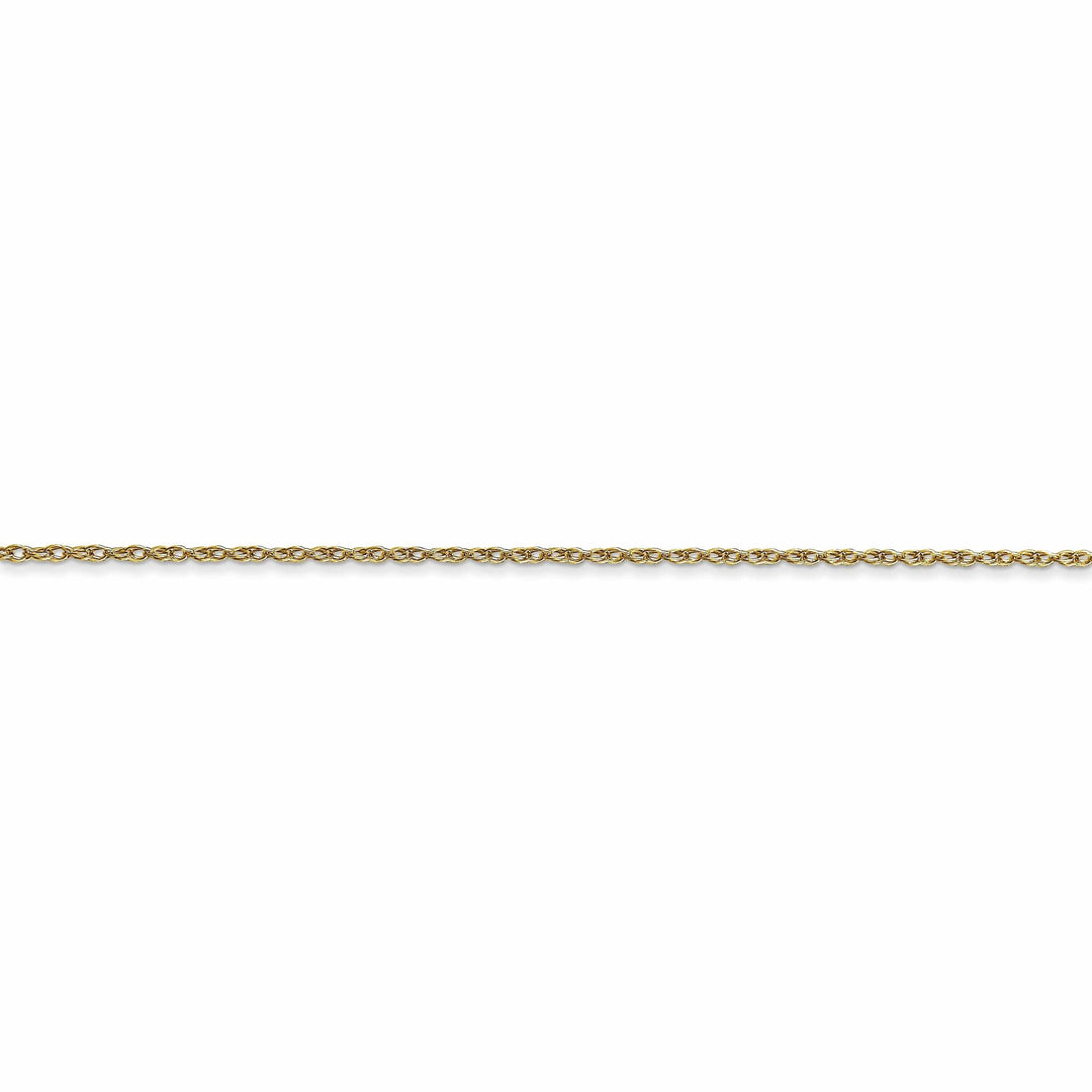 10k Yellow Gold Carded Cable Rope Chain 0.7MM