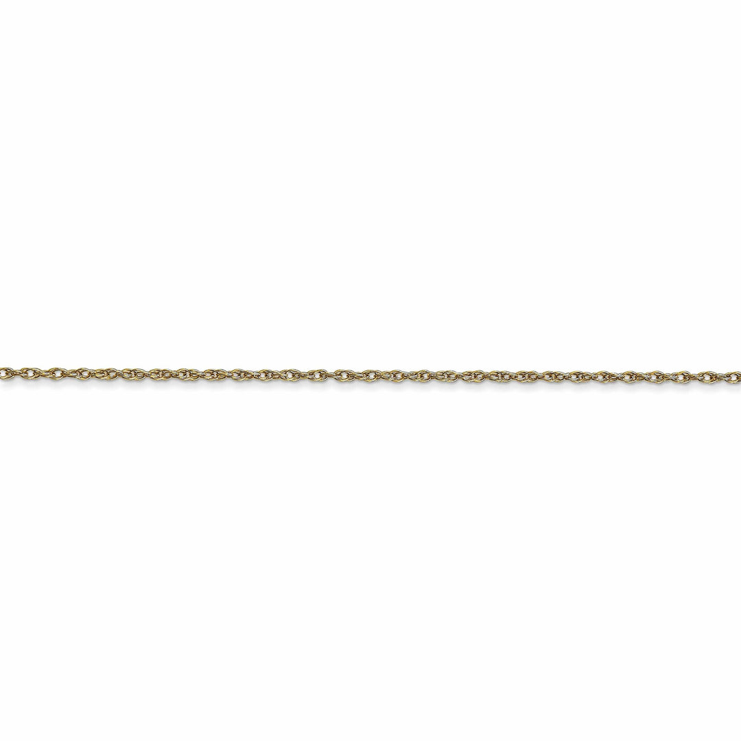 10k Yellow Gold Carded Cable Rope Chain 0.95MM