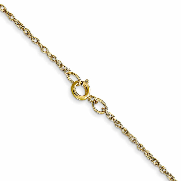 10k Yellow Gold Carded Cable Rope Chain 0.95MM