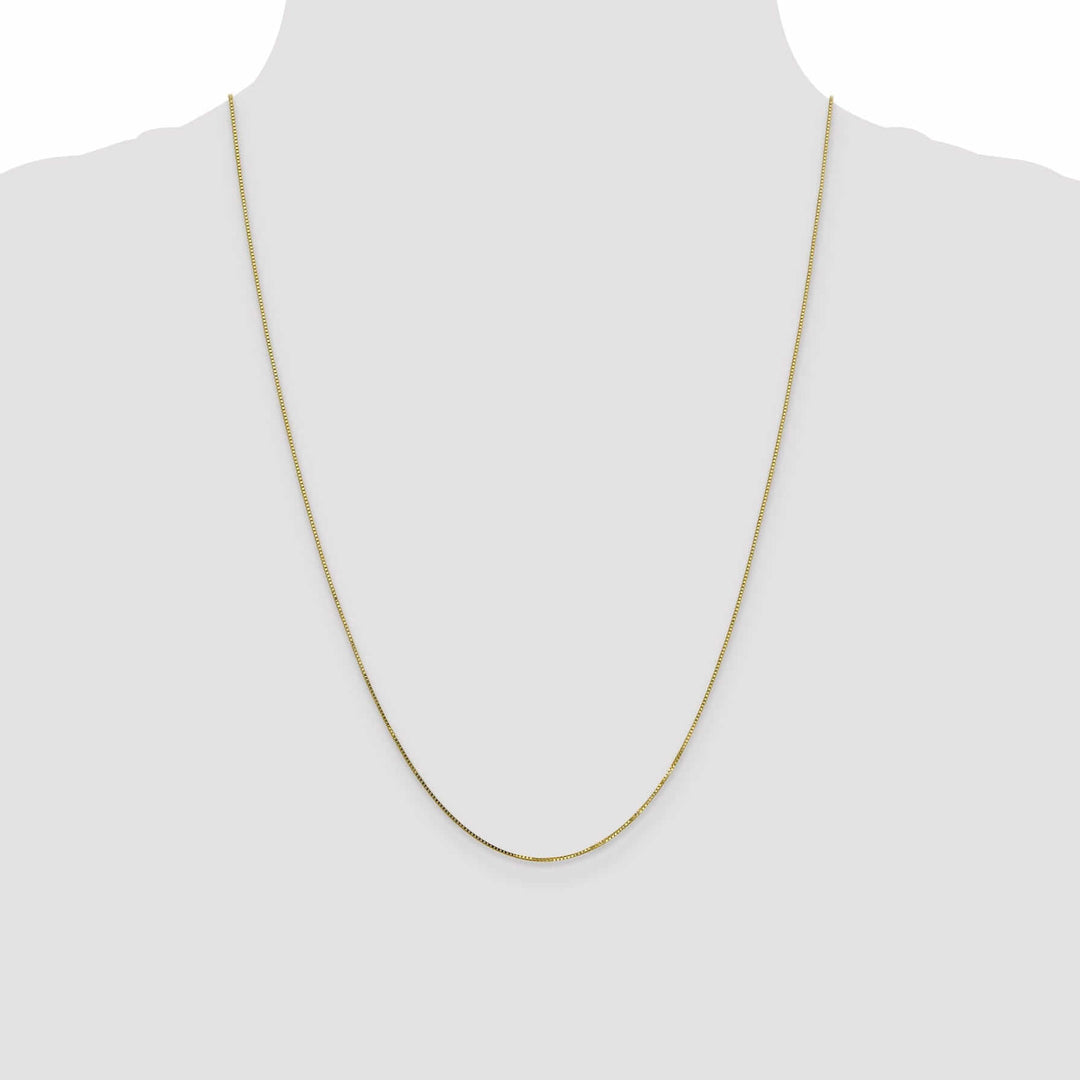 10k Yellow Gold Box Chain .7MM wide