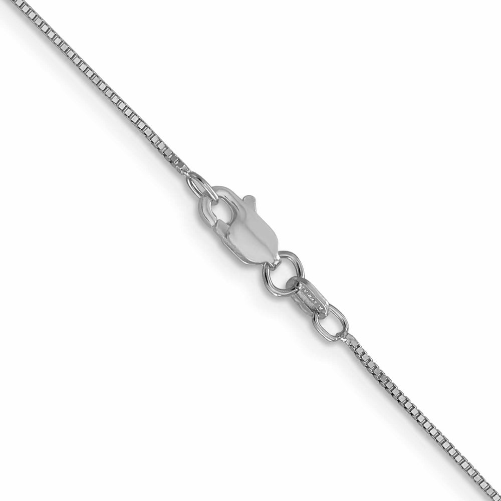 10k White Gold Box Chain .7MM wide