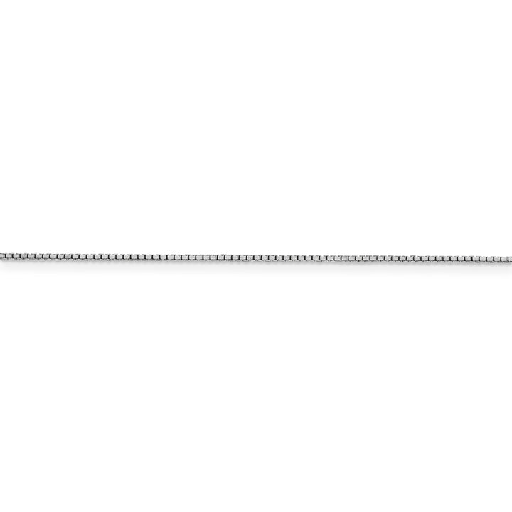 10k White Gold Box Chain 1MM