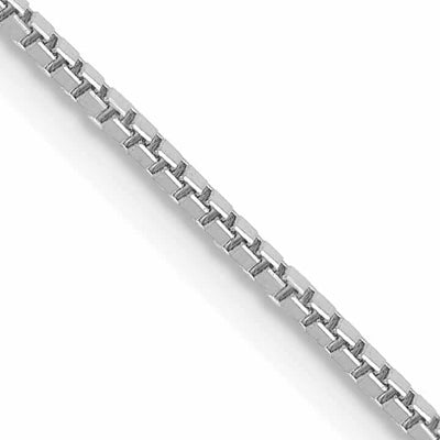 10k White Gold Box Chain 1MM at $ 166.42 only from Jewelryshopping.com
