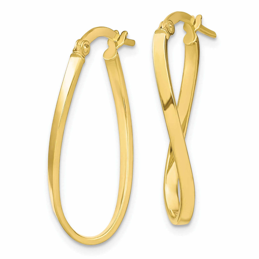 10kt Yellow Gold Hinged Hoop Earrings