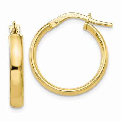 10k Yellow Gold Polished Hoop Earrings at $ 107.3 only from Jewelryshopping.com