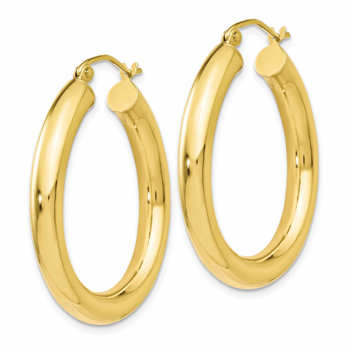 10k Yellow Gold Polished Hoop Earrings